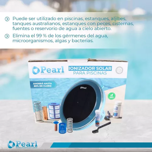 Ionizador Solar Pileta Pearl Anti Cloro Sarro Y Bacterias
