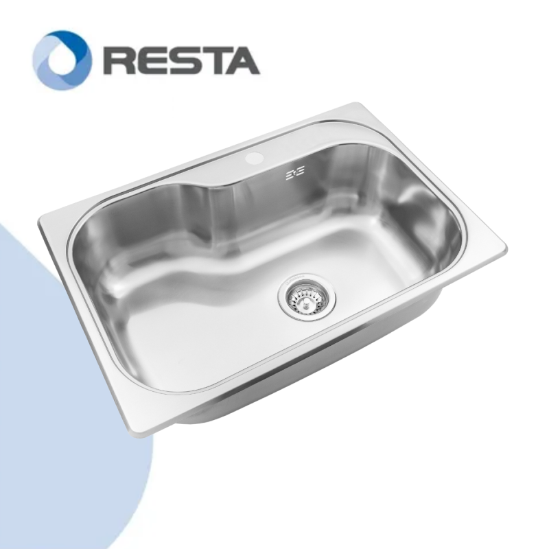 Bacha Cocina Simple Johnson Acero Luxor Si71 Satinada