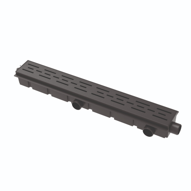 Desagüe Rejilla Negro Encastrable Paralelo 60 cm Ideal 12135