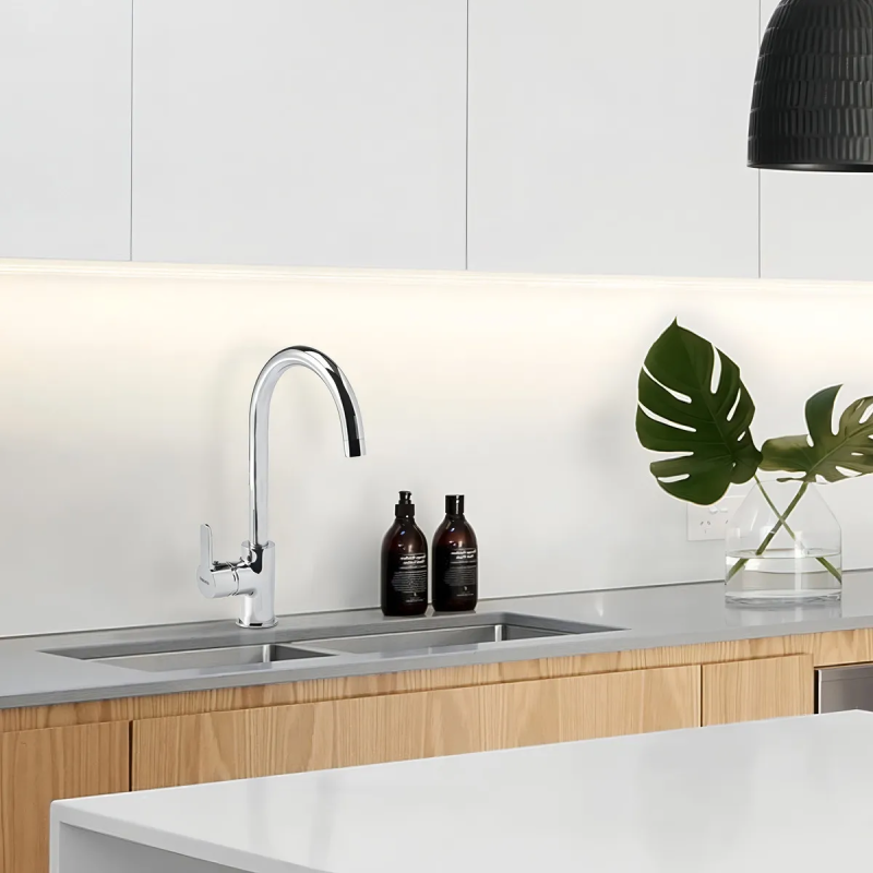 Grifo De Cocina Monocomando Peirano Adra 20-162 Acabado Cromado