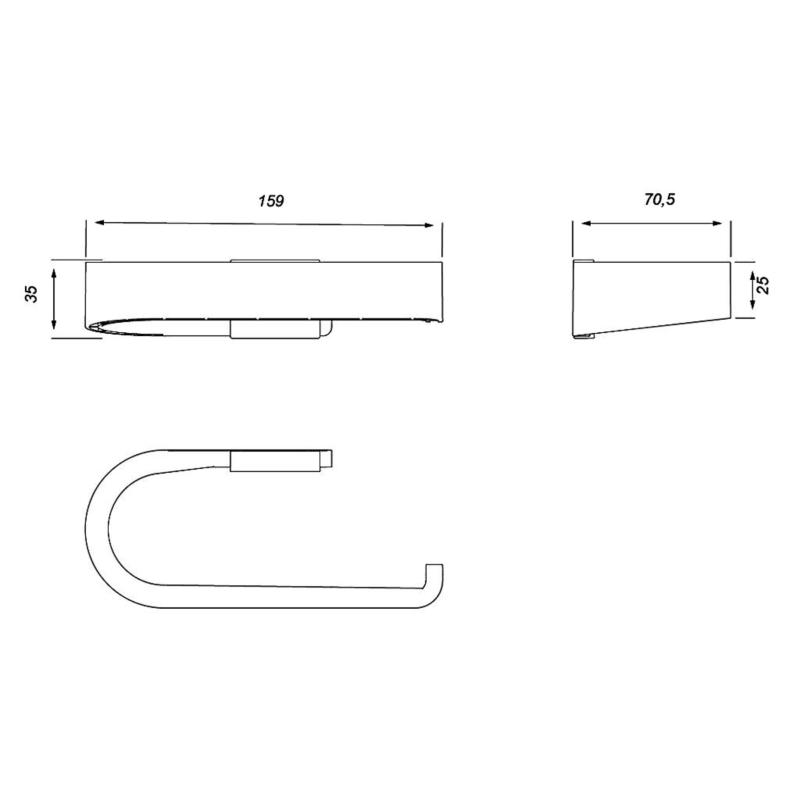 Portarrollo Baño Fv Armonia 0167/M8