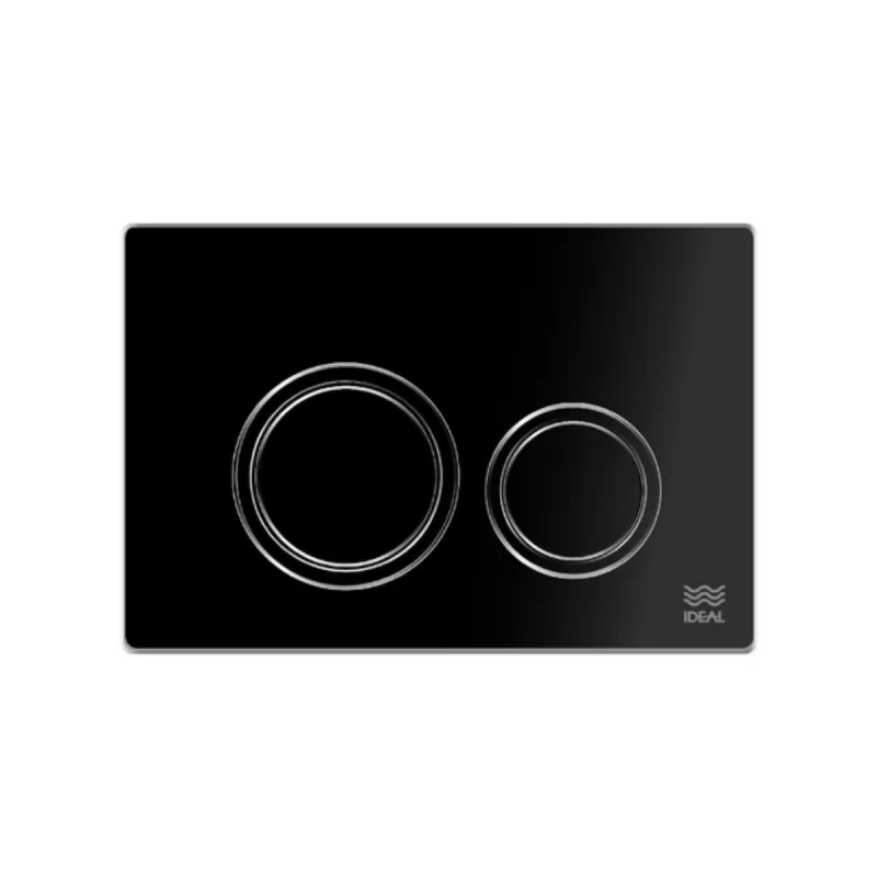 Tecla Dual Ritmo Negro Mate Suma 2 Ideal (cód. 80040)