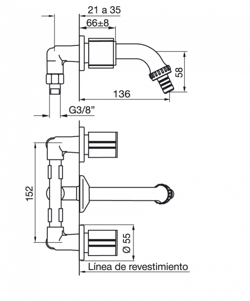 Grifería Lavadero Máquina  Lavarropa Fv California 0401/17