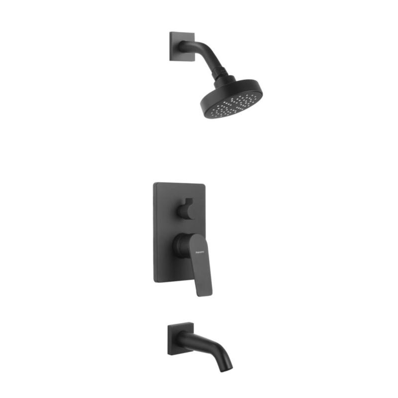 Grifería Ducha de Embutir Con Transf Monocomando Peirano Black Rio (80-176N)