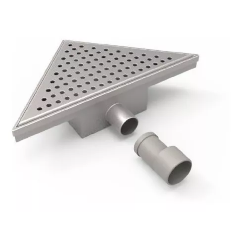 Desagüe Rejilla Triangular Ideal Acero Inoxidable Cód 12045