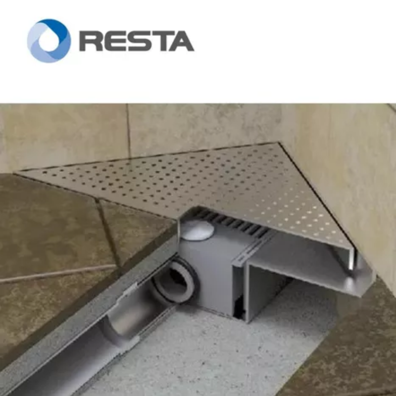 Desagüe Rejilla Triangular Ideal Acero Inoxidable Cód 12045