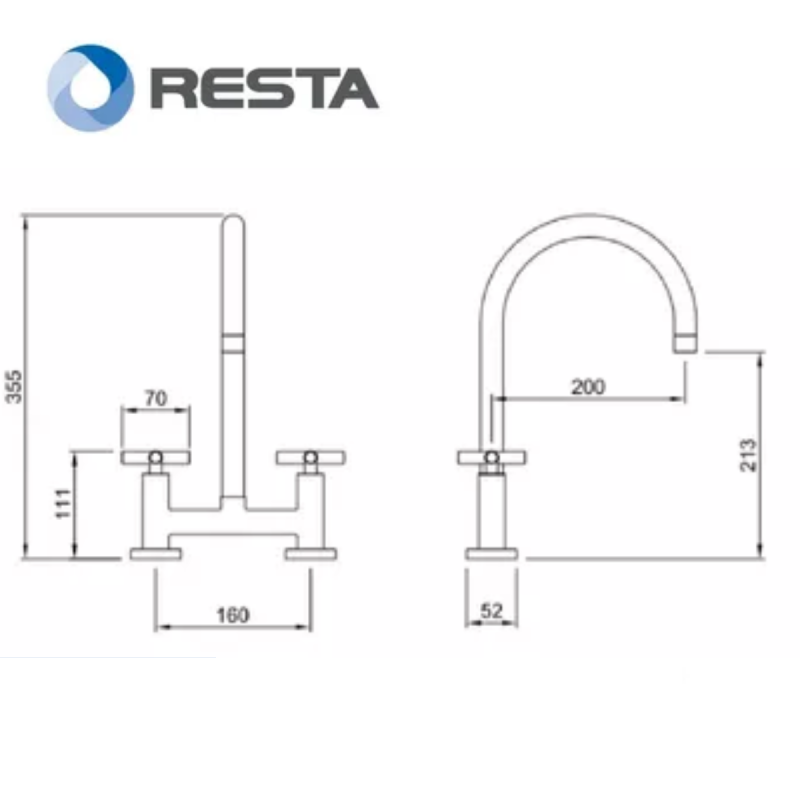 Griferia Cocina Black Velvet Peirano 51-190 Negro