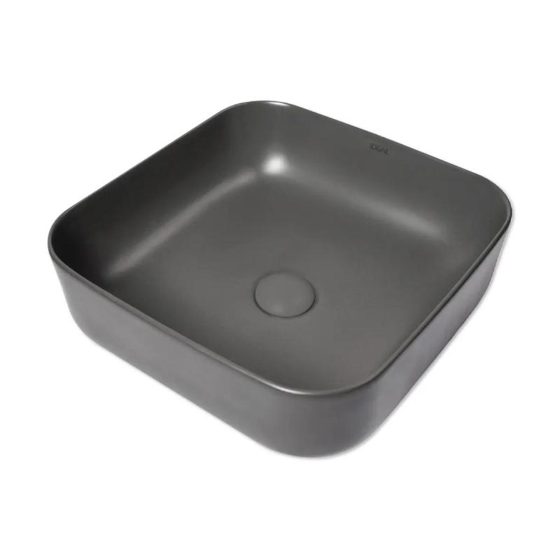 Bacha Cuadrada De Apoyo Ideal Kae 10094 Gris Mate