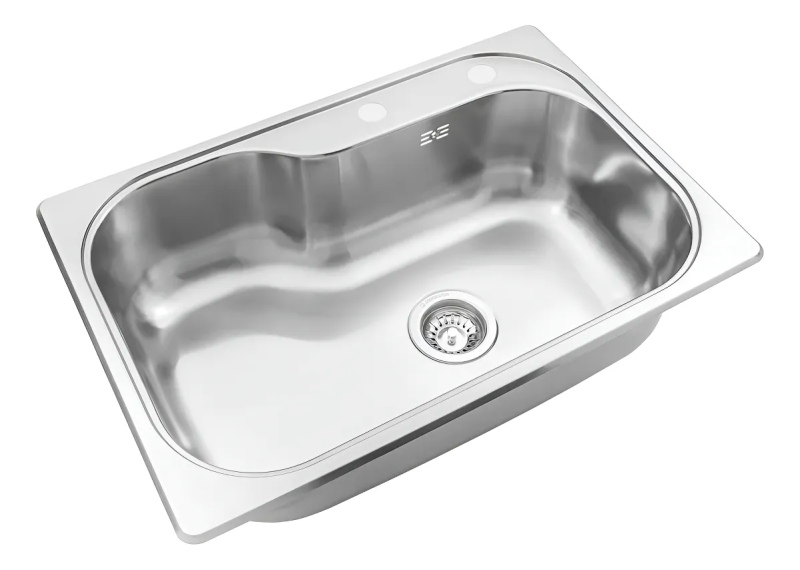 Bacha Simple Acero Con Orificio Dosificador Johnson Luxor Si71 ADD