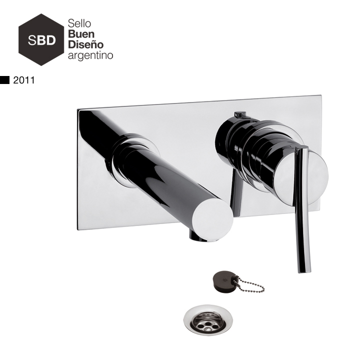 Grifería Monocomando Lavatorio Pared Fv Libby 0206/39 CR Cromo