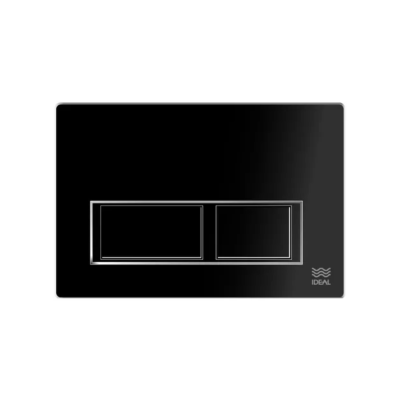 Tecla Dual Melodía Negro Mate Suma 2 Ideal 80140