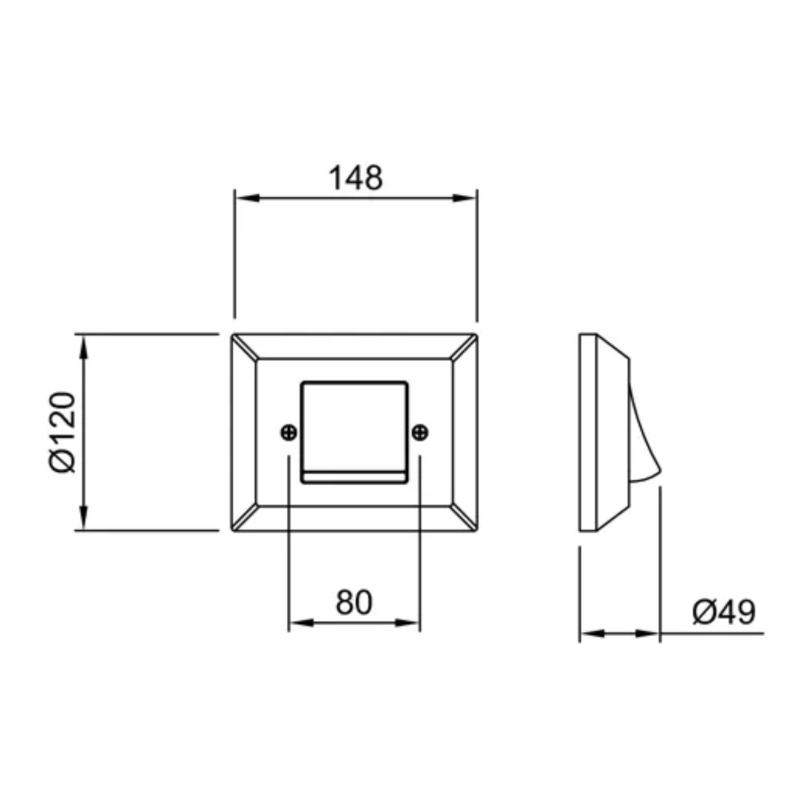 Combo Válvula De Descarga + Tecla Para Inodoro Peirano Tecno 02-010N Black