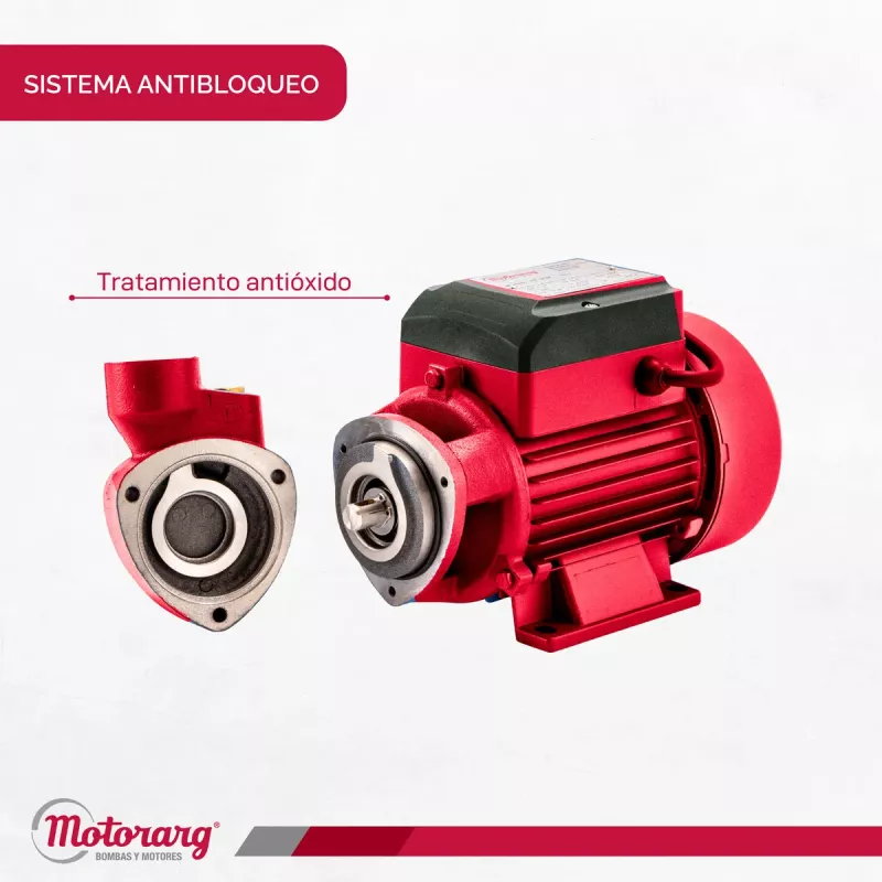Bomba Periférica MOTORARG PF50 0.5HP 32Mts 1700 l/hs
