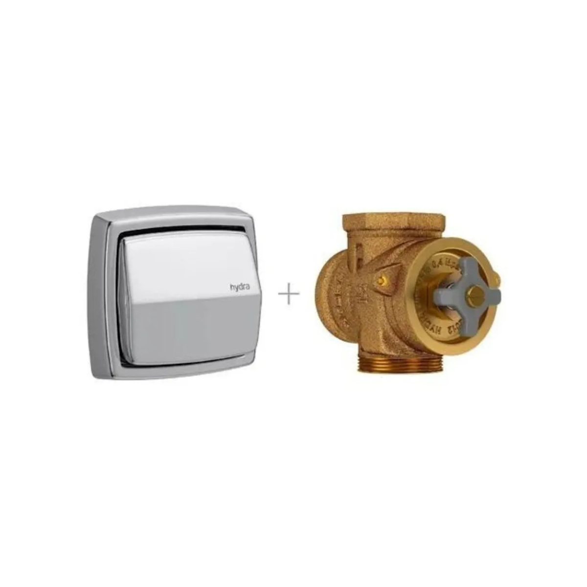 Valvula Descarga Inodoro Con Tapa Tecla Deca Hydra Clean