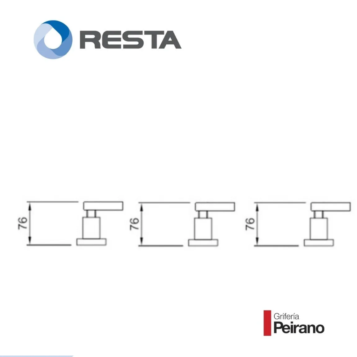 Grifería Bidet Peirano Castilla 70-153 Cromo
