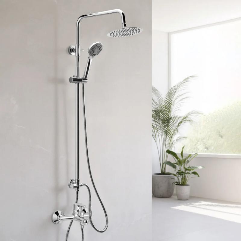 Flor Ducha Columna Exterior Con Transferencia Peirano Adra 84-203