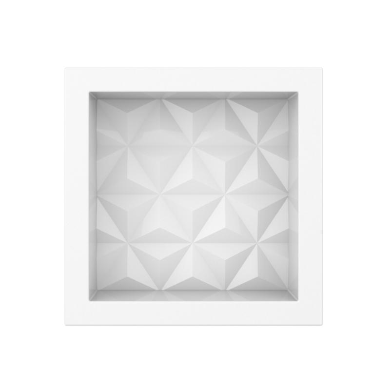 Nicho Texturizado Mármol Sintético 30x30 Cozimax Blanco