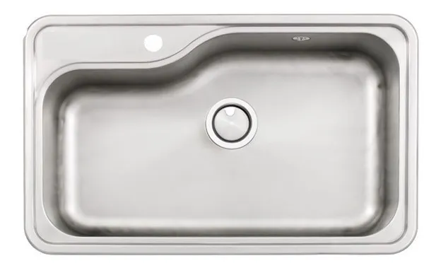 Bacha Cocina Simple Sobre Mesada Mi Pileta VESTA 800E