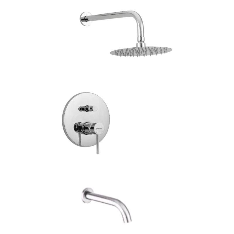 Grifería Ducha Embutir Monocomando Piazza Sensus 10806 Cromo