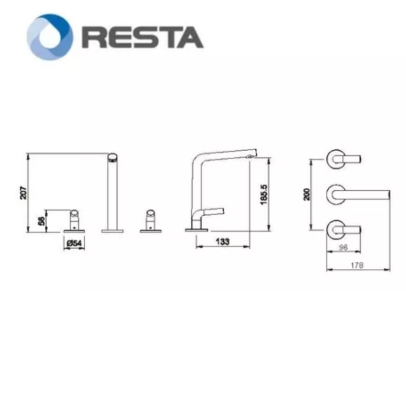 Griferia Lavatorio Live Black Peirano 60-199n Negro