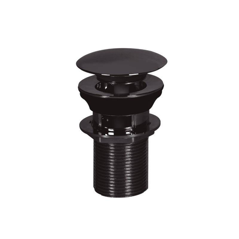 Sopapa Lavatorio Click-Clack con Desborde Ideal Negra 1676