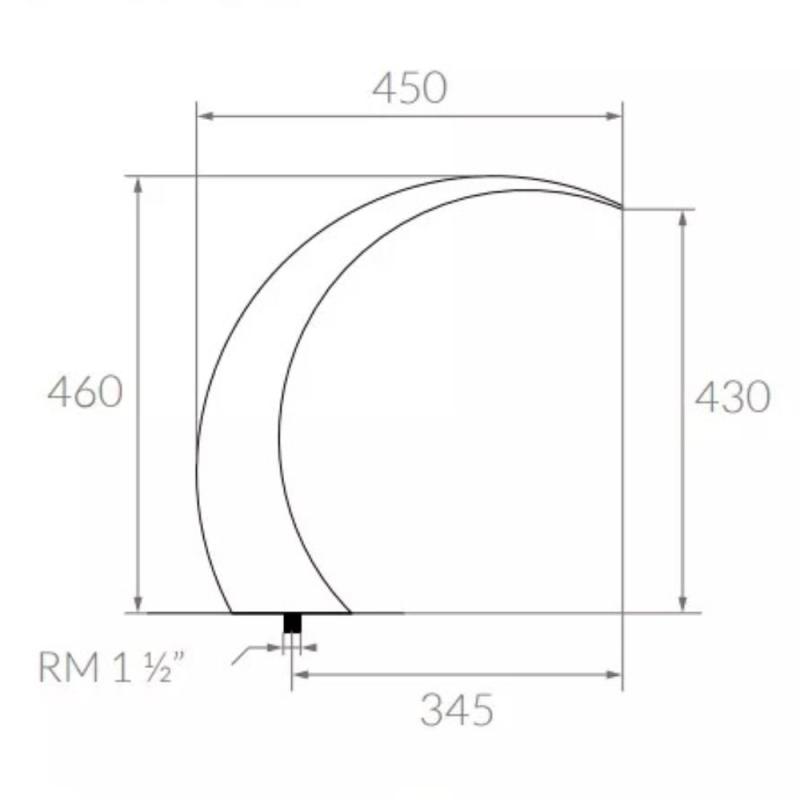 Cascada Pileta AISI Vulcano Palma 46 104200