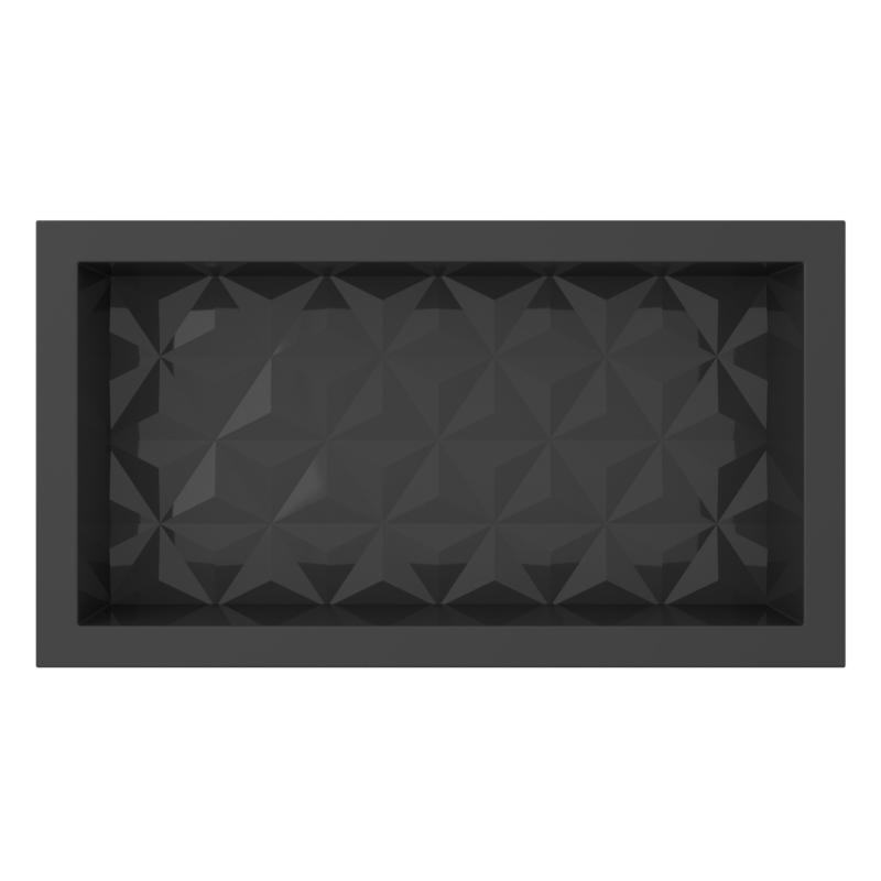 Nicho Texturizado Mármol Sintético 60x30 Cozimax Negro