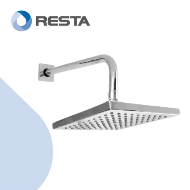 Ducha 8'' Cuadrada Con Brazo Y Campana Peirano A996