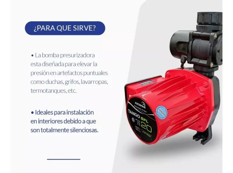 Bomba Presurizadora Rowa Tango SFL 20