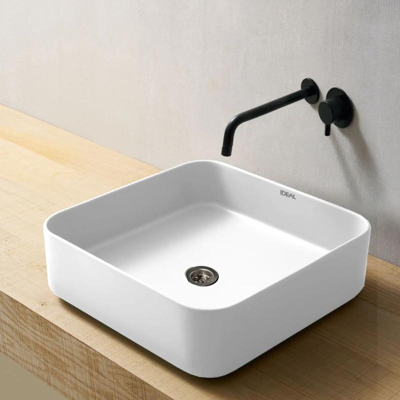 Bacha Cuadrada De Apoyo Ideal Kae 10090 Blanco