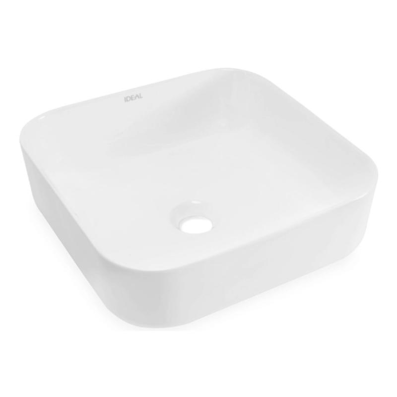 Bacha Cuadrada De Apoyo Ideal Kae 10090 Blanco