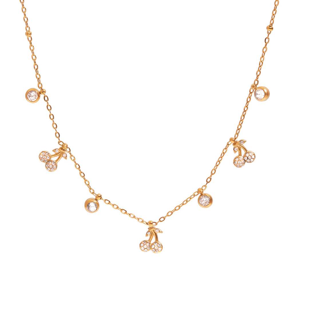 collar cherry cristal