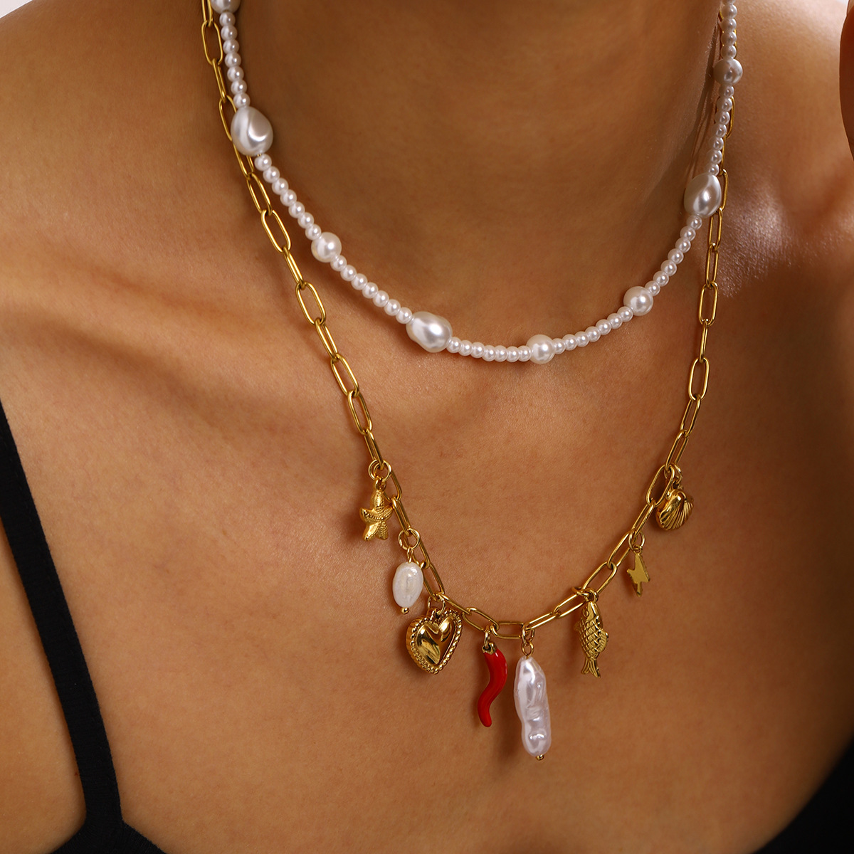 COLLAR AMULETOS x1u