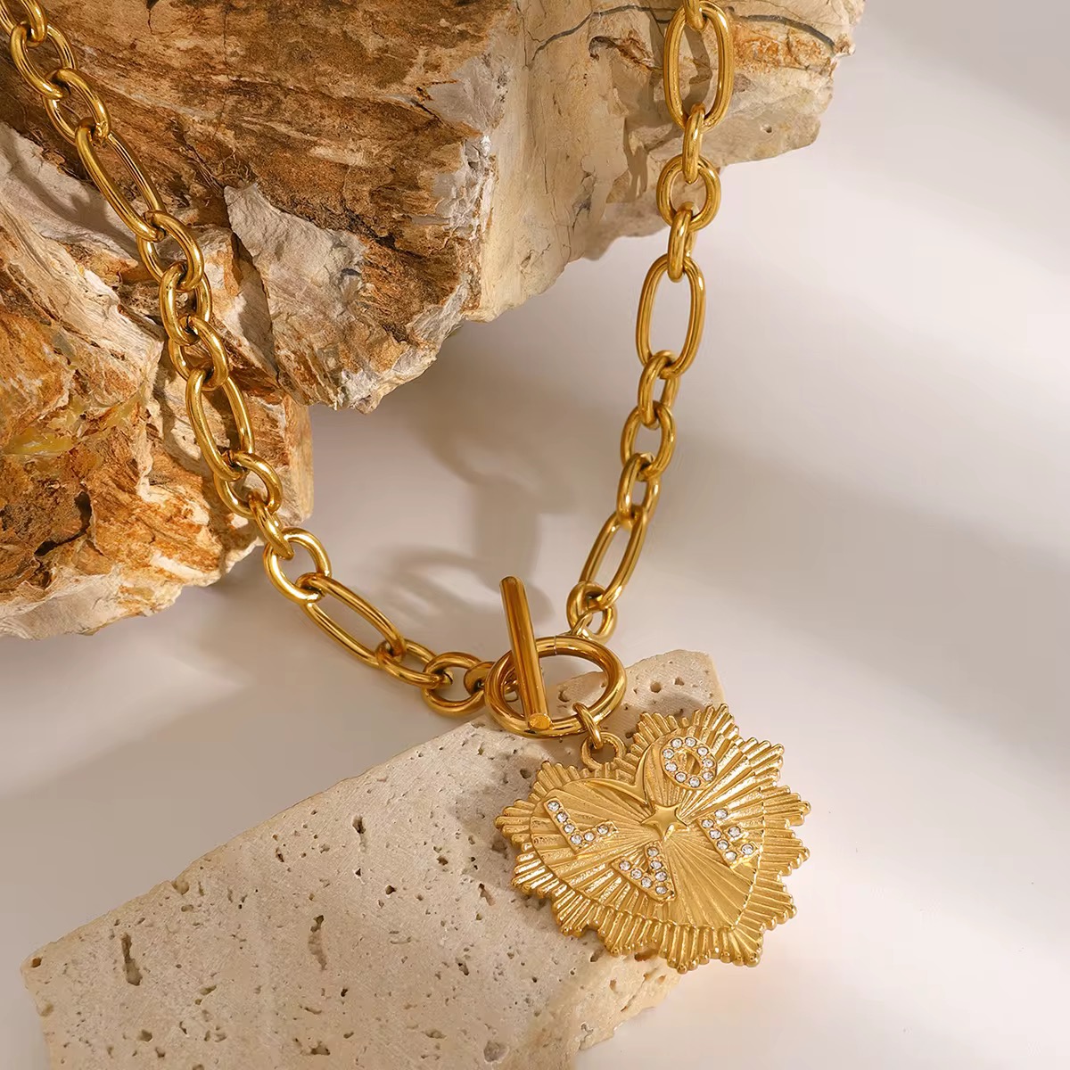 COLLAR LOVE CRISTALES x1u