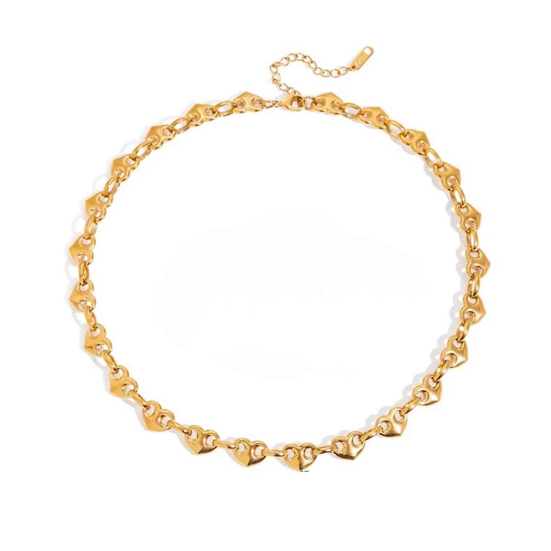 COLLAR LOVE GOLD x1u