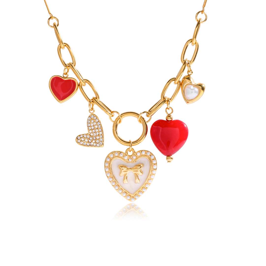 COLLAR PINK CHARMS x1u