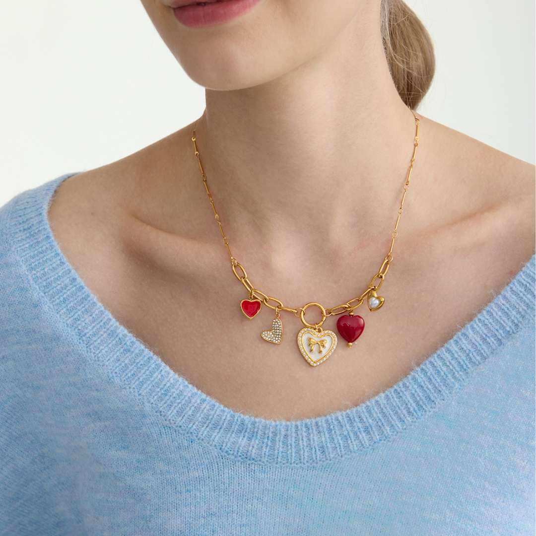 COLLAR PINK CHARMS x1u