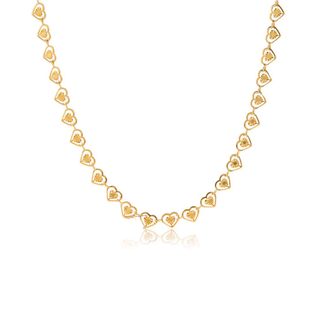 COLLAR CORAZONCITOS x1u