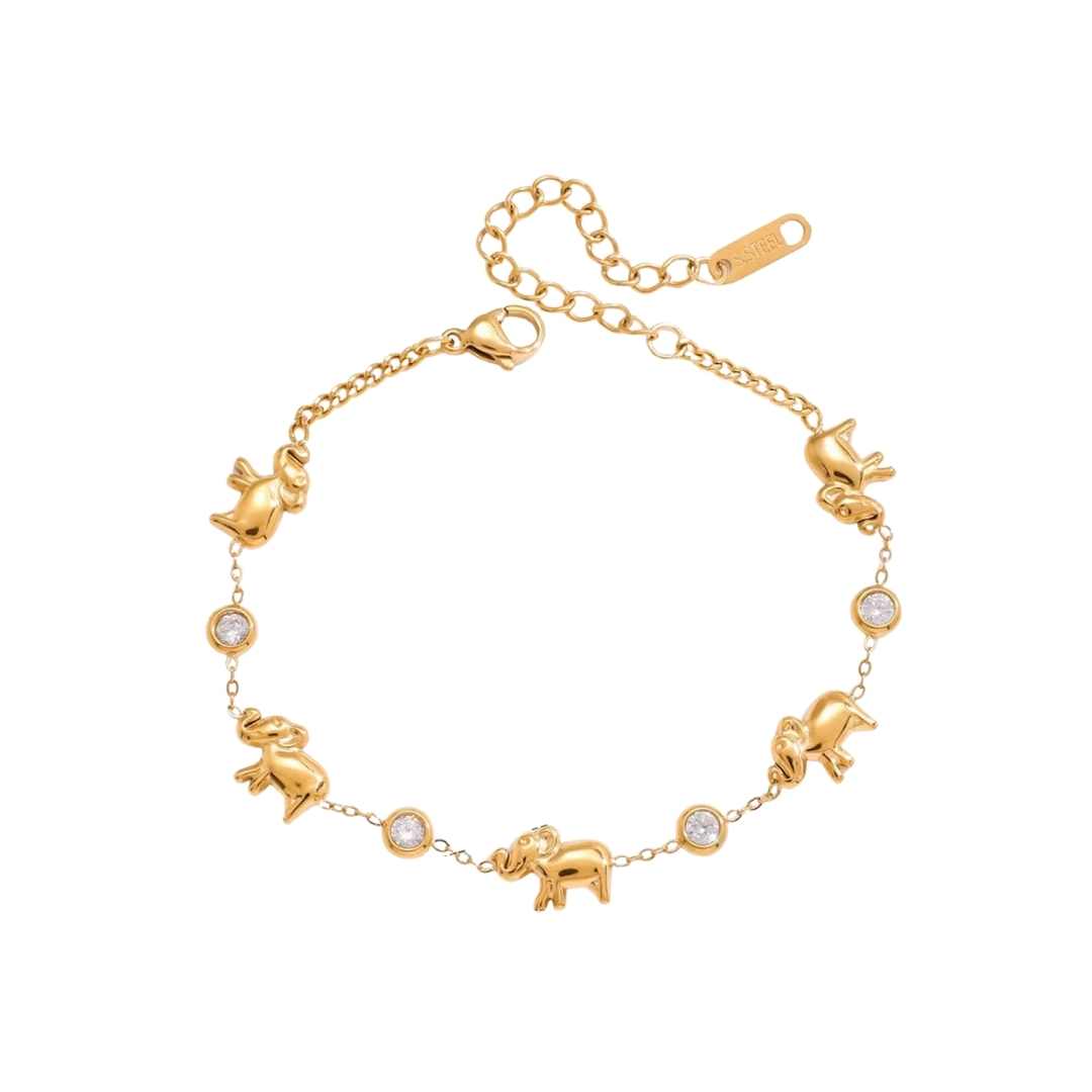 PULSERA ELEFANTES x1u