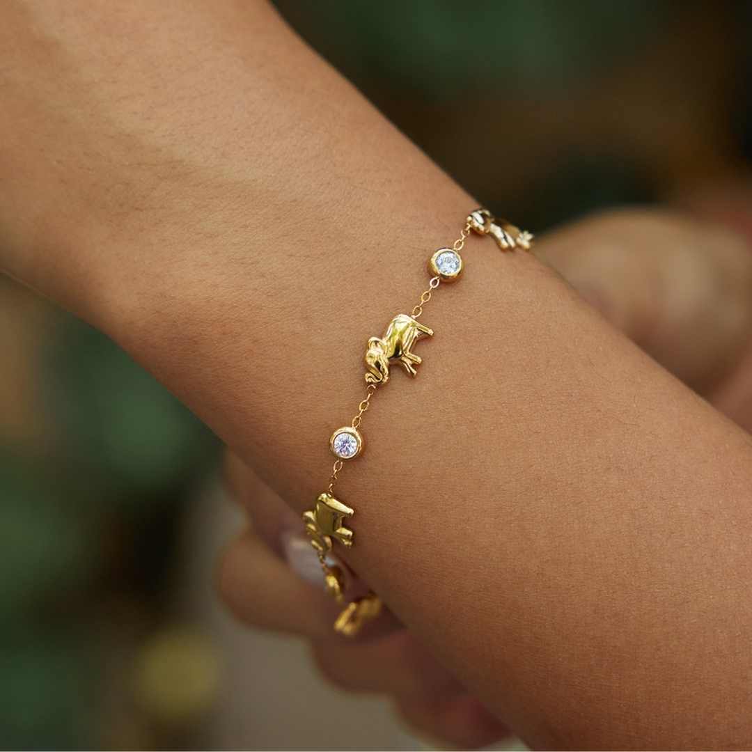 PULSERA ELEFANTES x1u