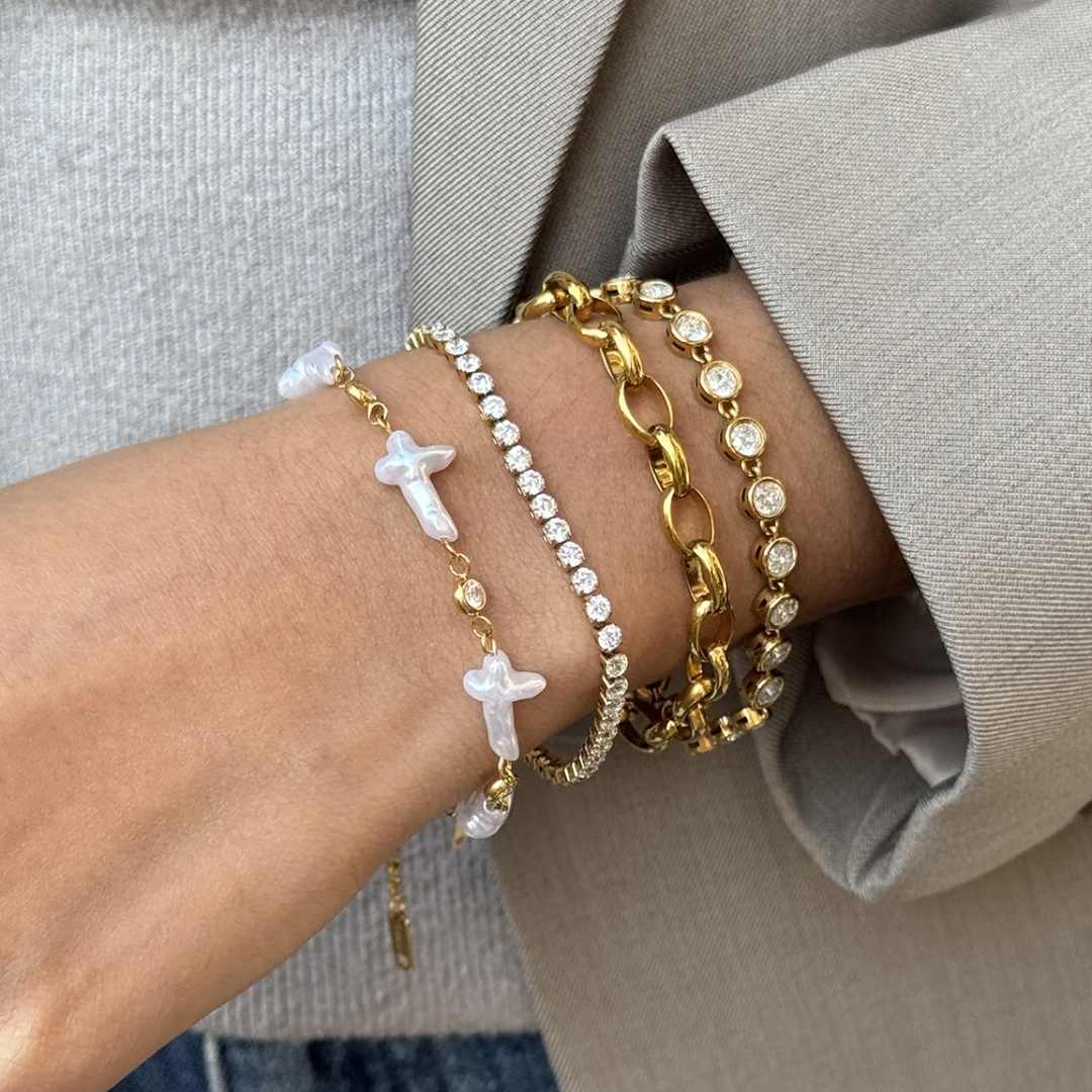 PULSERA CRUZ NACAR x1u