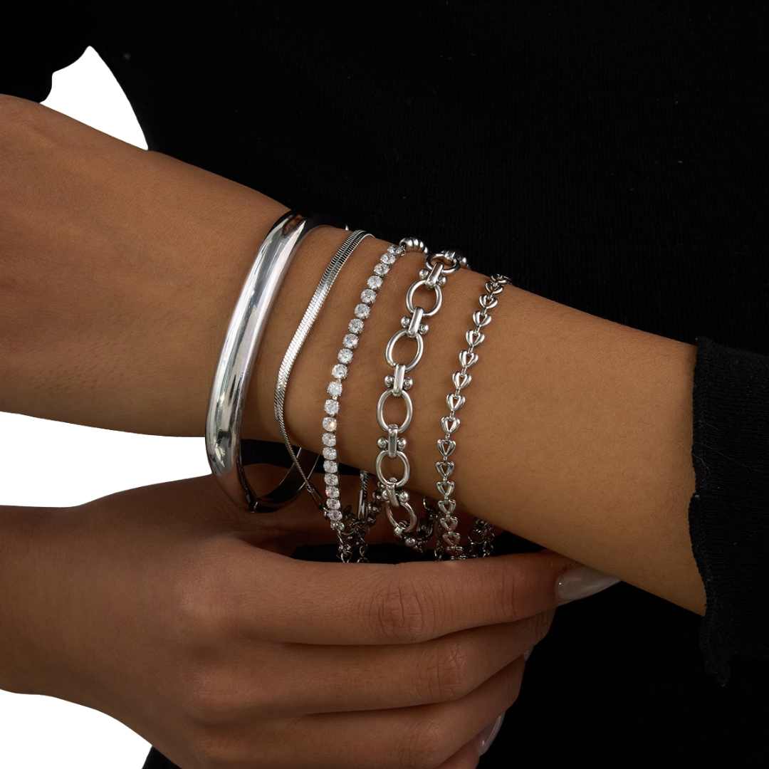 PULSERA CLASSIC PLATA x1u