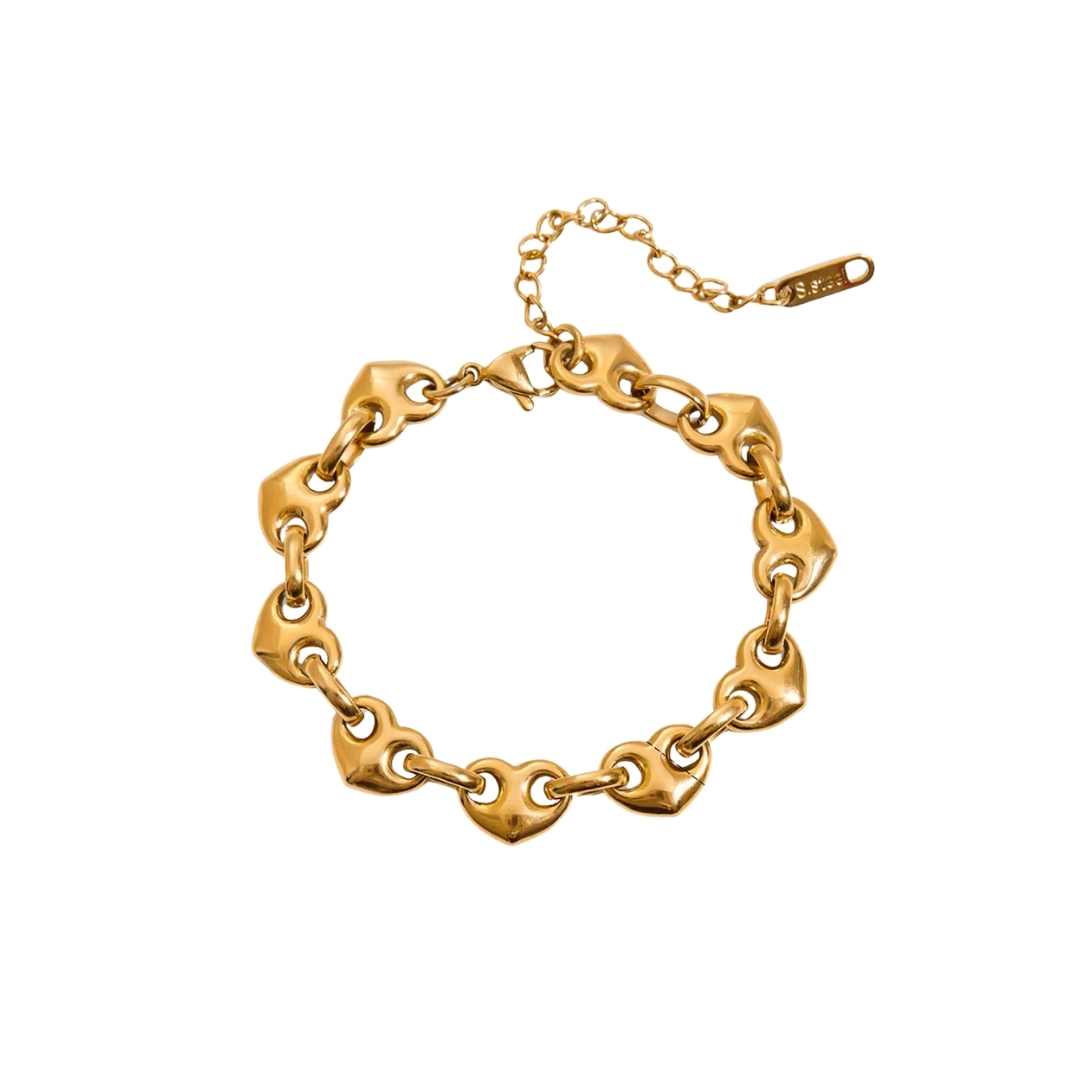 PULSERA MIX LOVE GOLD x1u