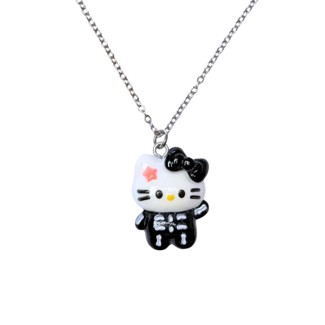 COLLAR KITTY ESQUELETO x1u