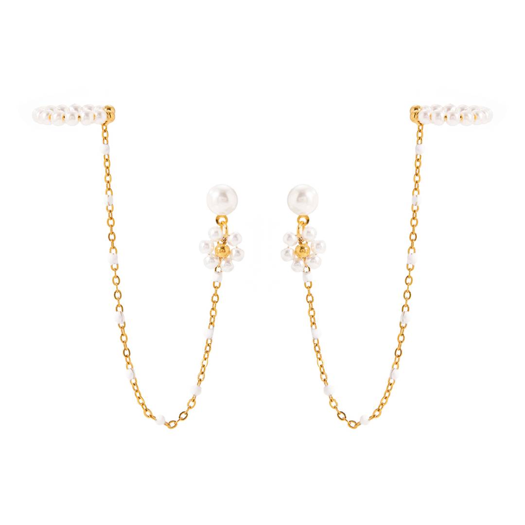 AROS FLOR Y CUFF x par