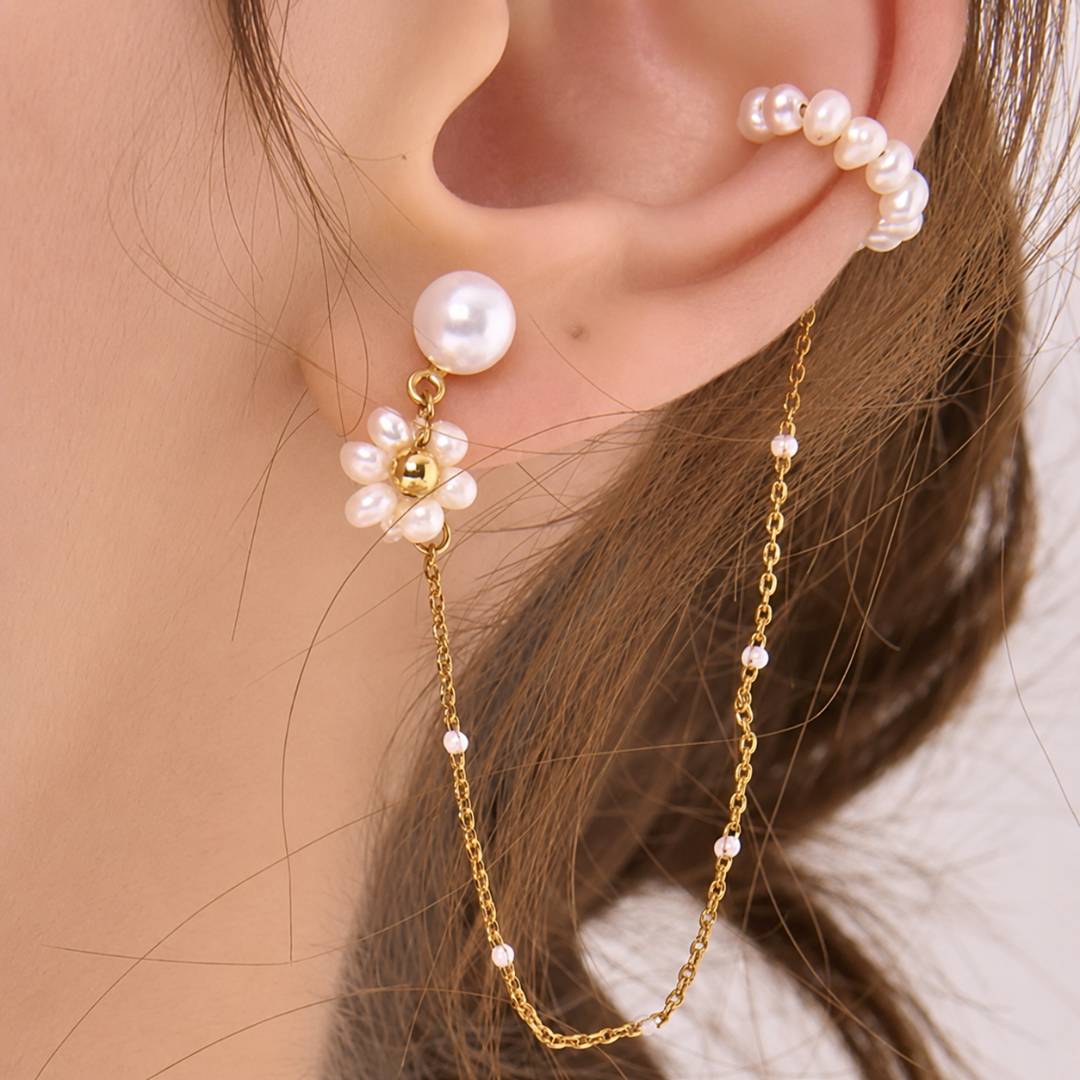 AROS FLOR Y CUFF x par