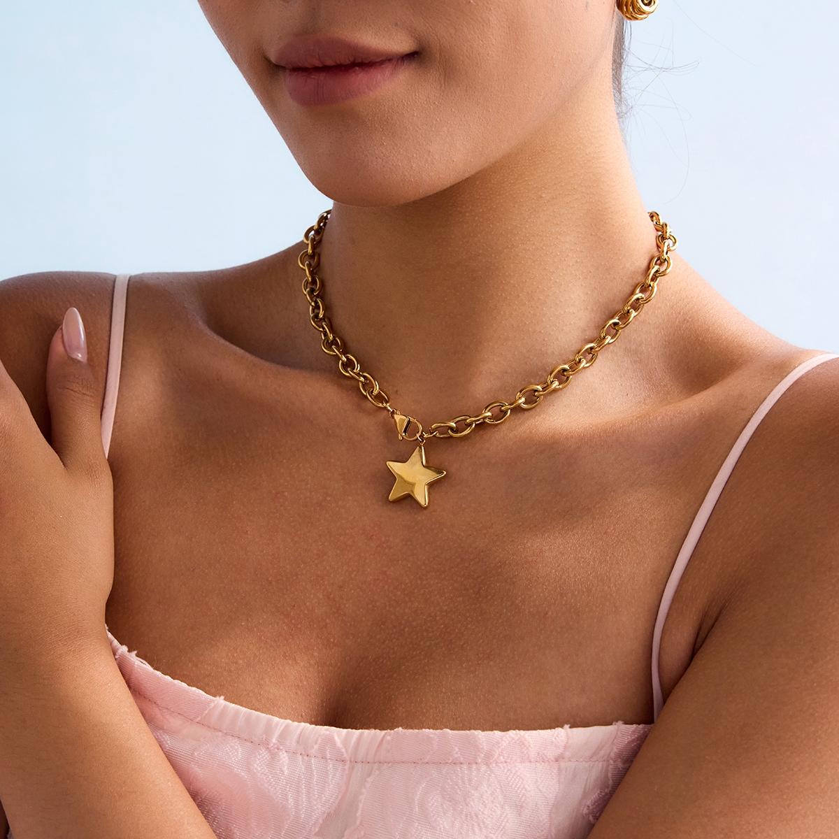 COLLAR GOLD STAR x1u