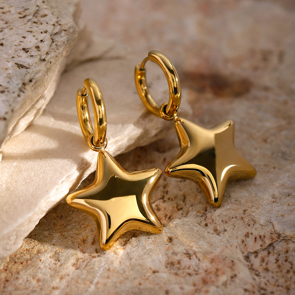 AROS ESTRELLAS ORO x par
