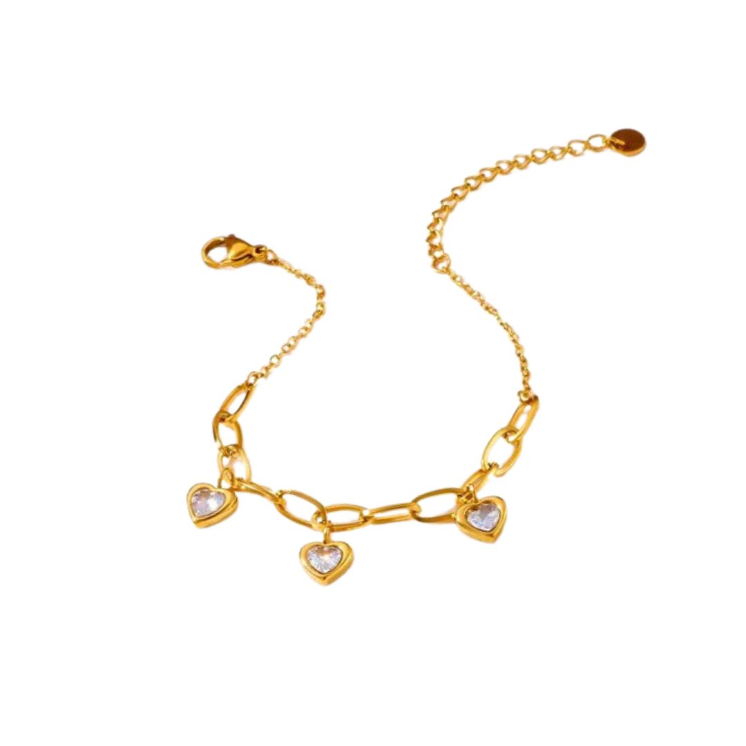 PULSERA CORAZONES x 1u