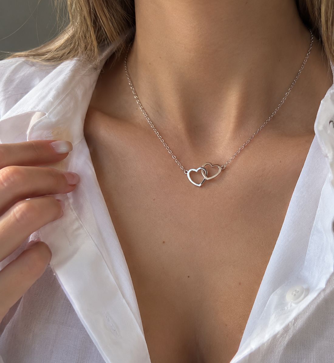 COLLAR AMOR MIO PLATA x1u